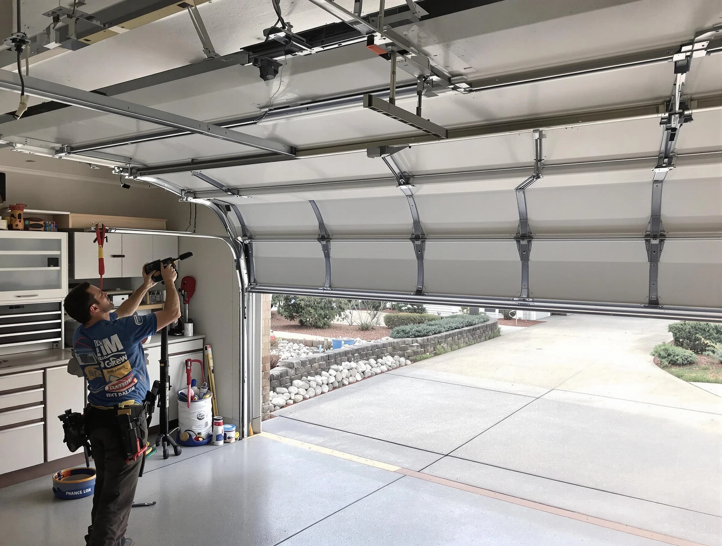Garage door track repair service by Margaret Garage Door Repair in Margaret