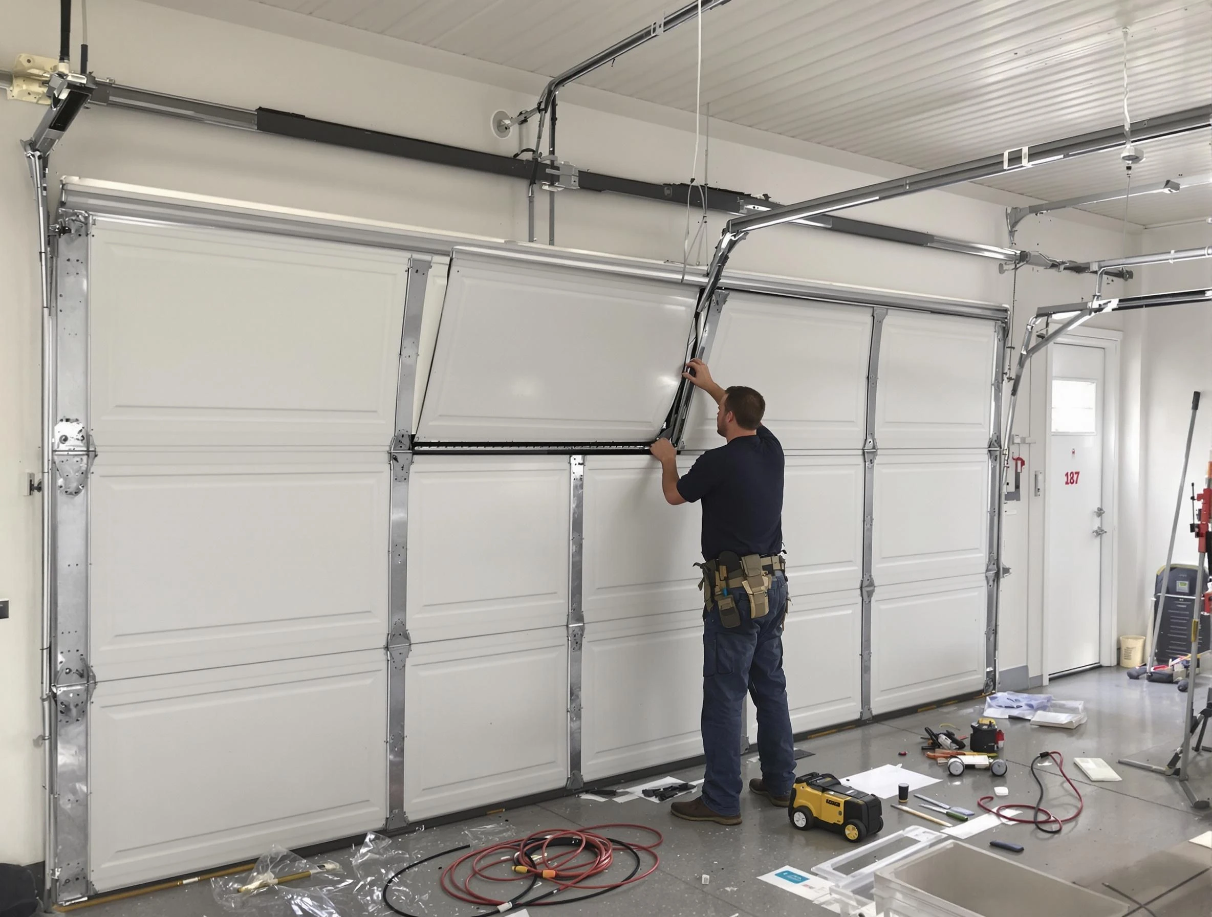 Garage Door Section Replacement in Margaret
