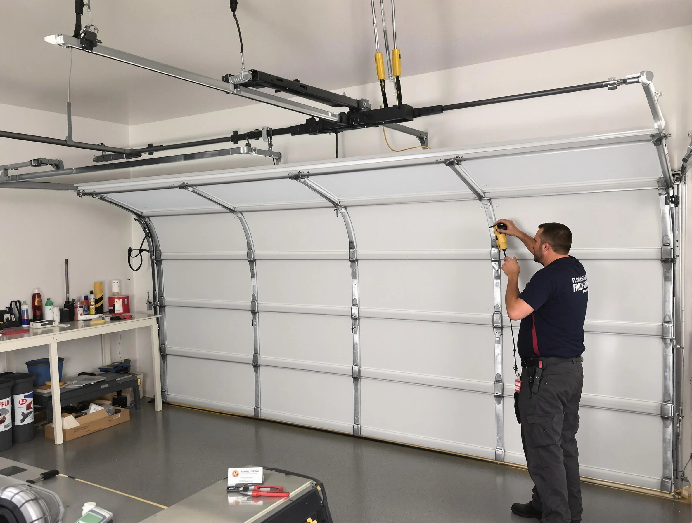 Margaret Garage Door Repair certified technician performing overhead door system repair in Margaret