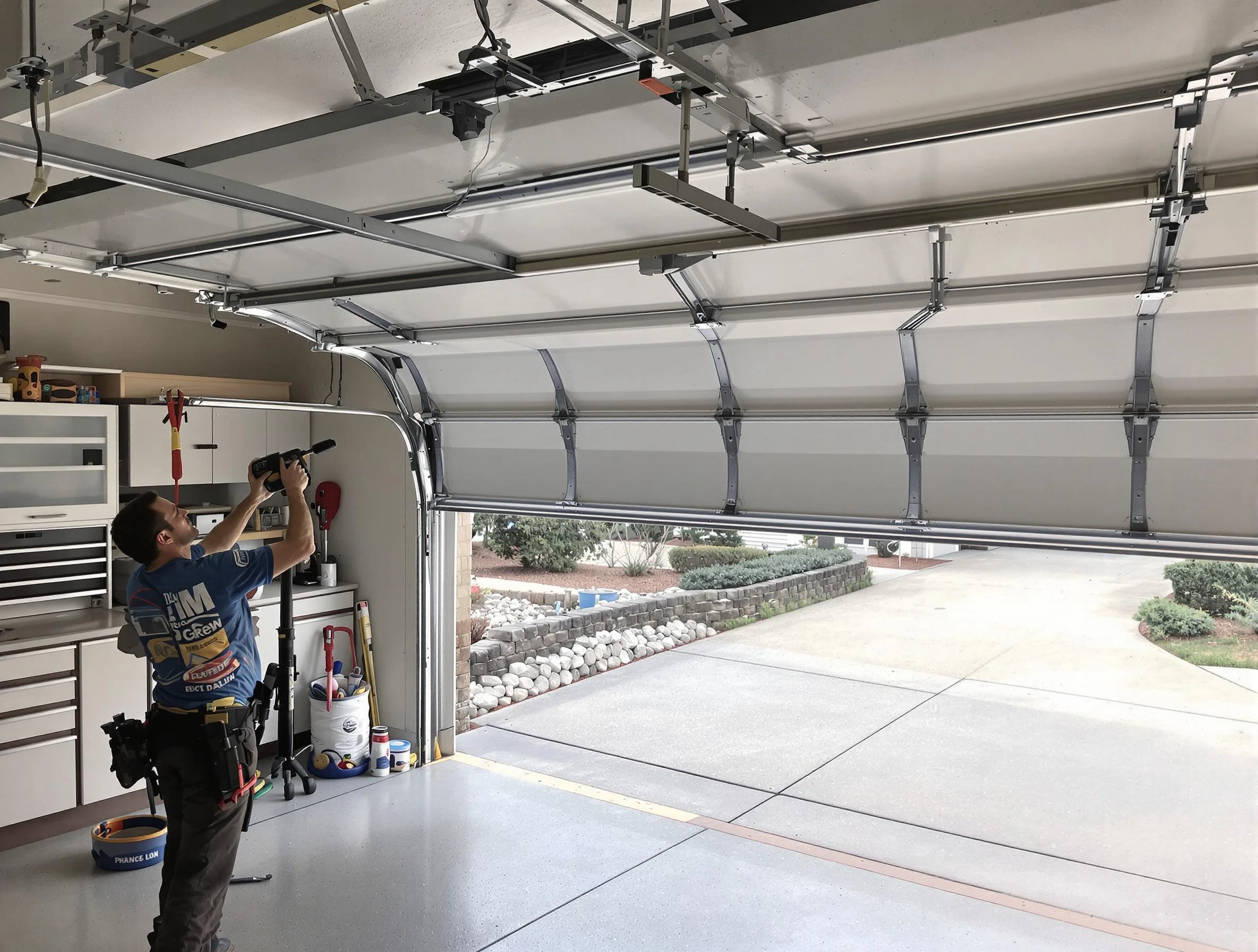 Garage door track repair service by Margaret Garage Door Repair in Margaret